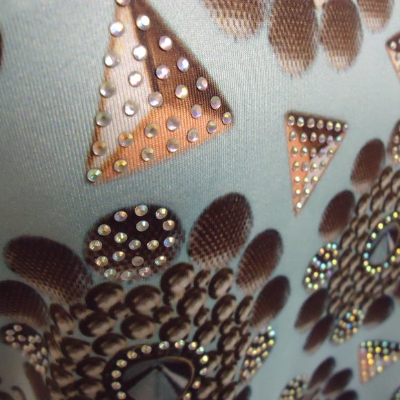 Bacci Small Blue and Silver Sleeveless Mini Dress - Picture 4 of 9